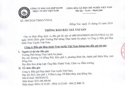 Công ty Đấu giá Hợp danh Trực tuyến Việt Nam thông báo tổ chức đấu giá tài sản là quyền thuê bãi giữ xe của Trường Phổ thông Thực hành Sư phạm