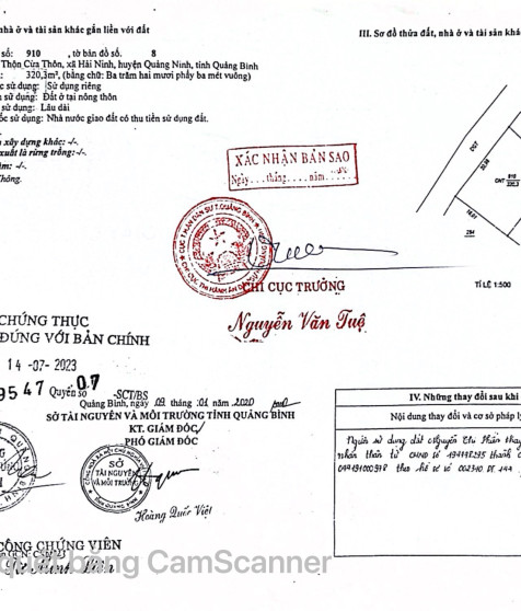 Tài sản thứ hai: Quyền sử dụng đất và tài sản gắn liền với đất tại thửa đất số 910, tờ bản đồ số 8, địa chỉ: Thôn Cửa Thôn, xã Hải Ninh, huyện Quảng Ninh, tỉnh Quảng Bình (Nay là Thôn Cừa Thôn, xã Ninh Châu, tỉnh Quảng Trị) (Đấu giá lần 6)